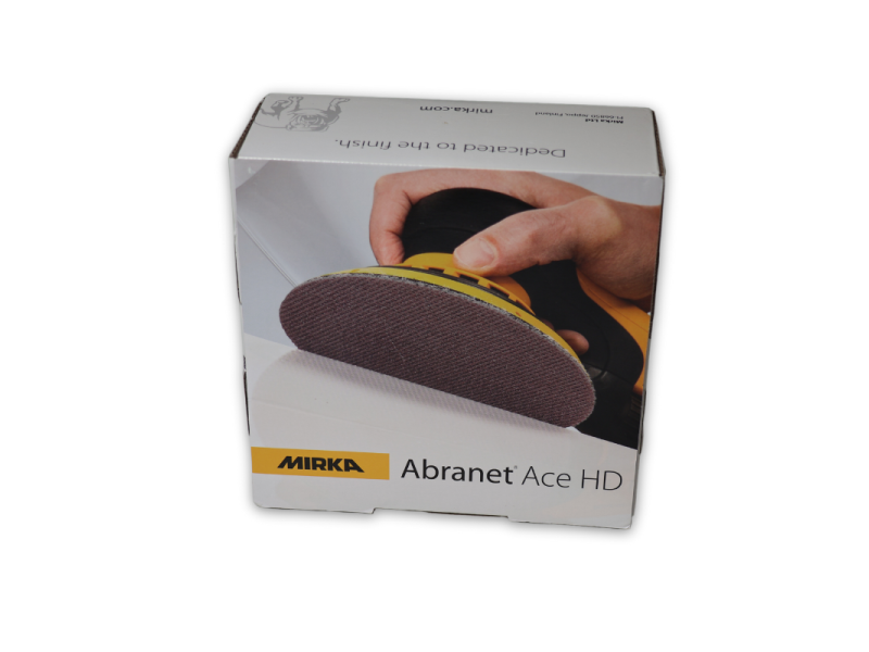 Lot De 25 Feuilles Abrasives Mirka Abranet Ace HD – Grain P40 – 100x152 Mm – Velcro – Pour Ponceuses Orbitales