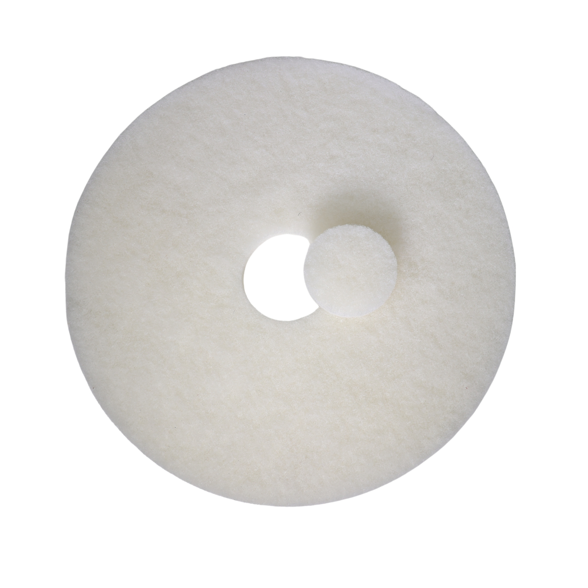 5 stk. Rengørings- og polerpads 457mm / 18" Tyk Hvid - 5 stk