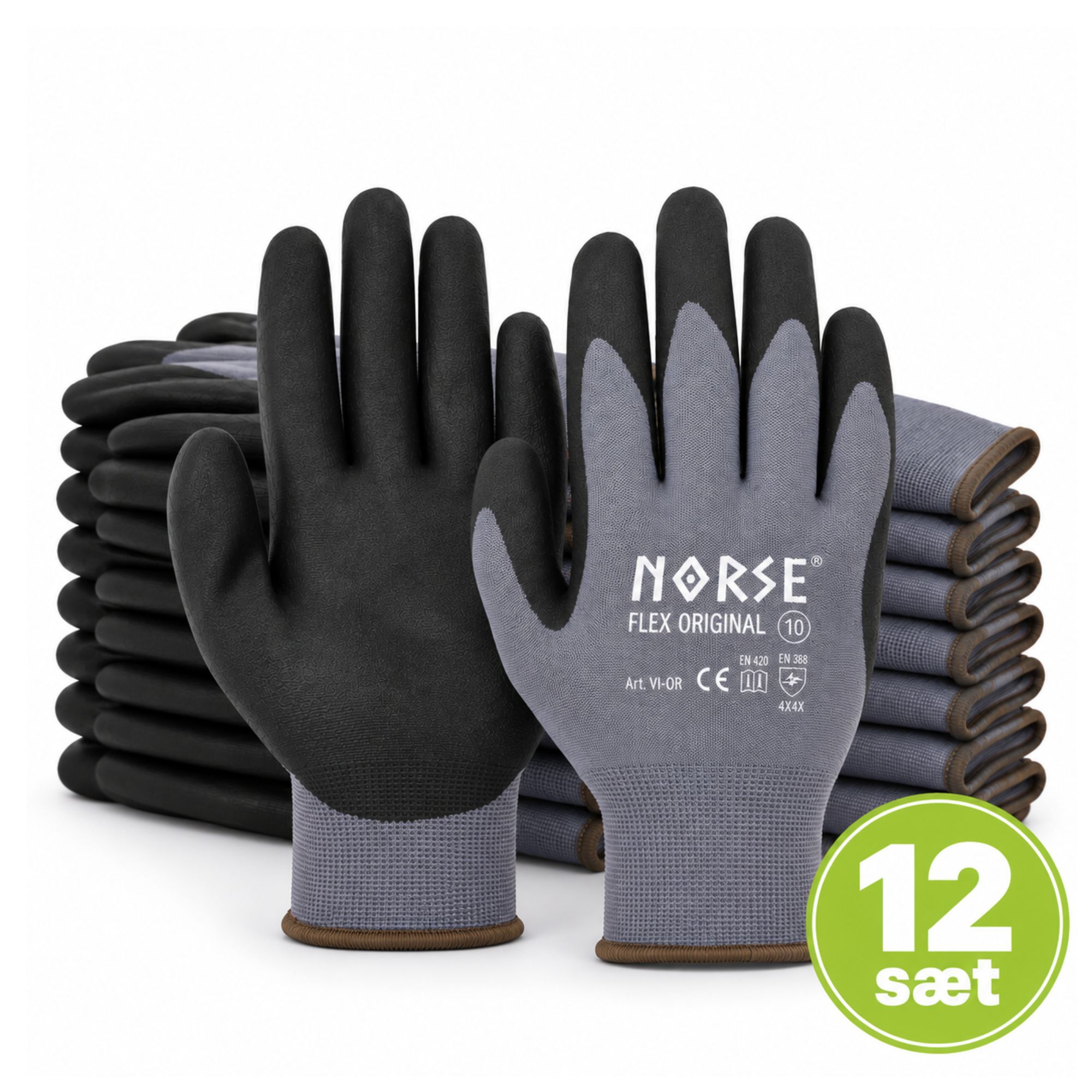 NORSE FLEX ORIGINAL Universal Arbejdshandsker - 12 sæt