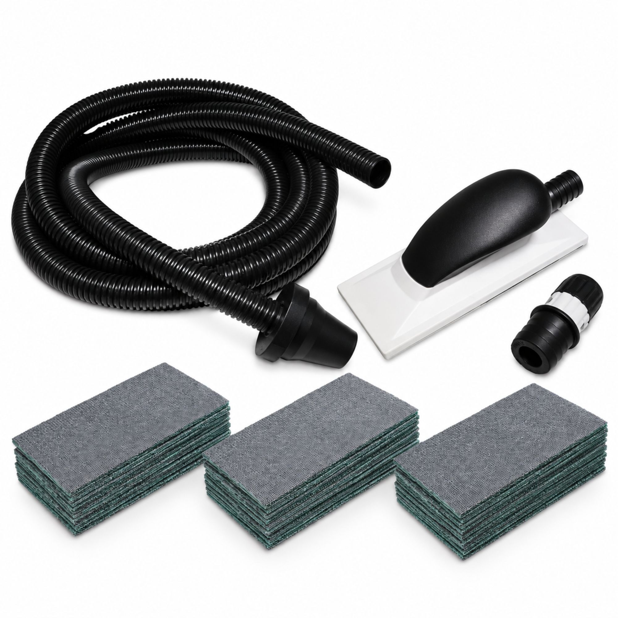 Cool Net AO slibesæt 70x198mm med sug - slibeklods, 4m slange og 3x25 slibeark P80/P120/P180