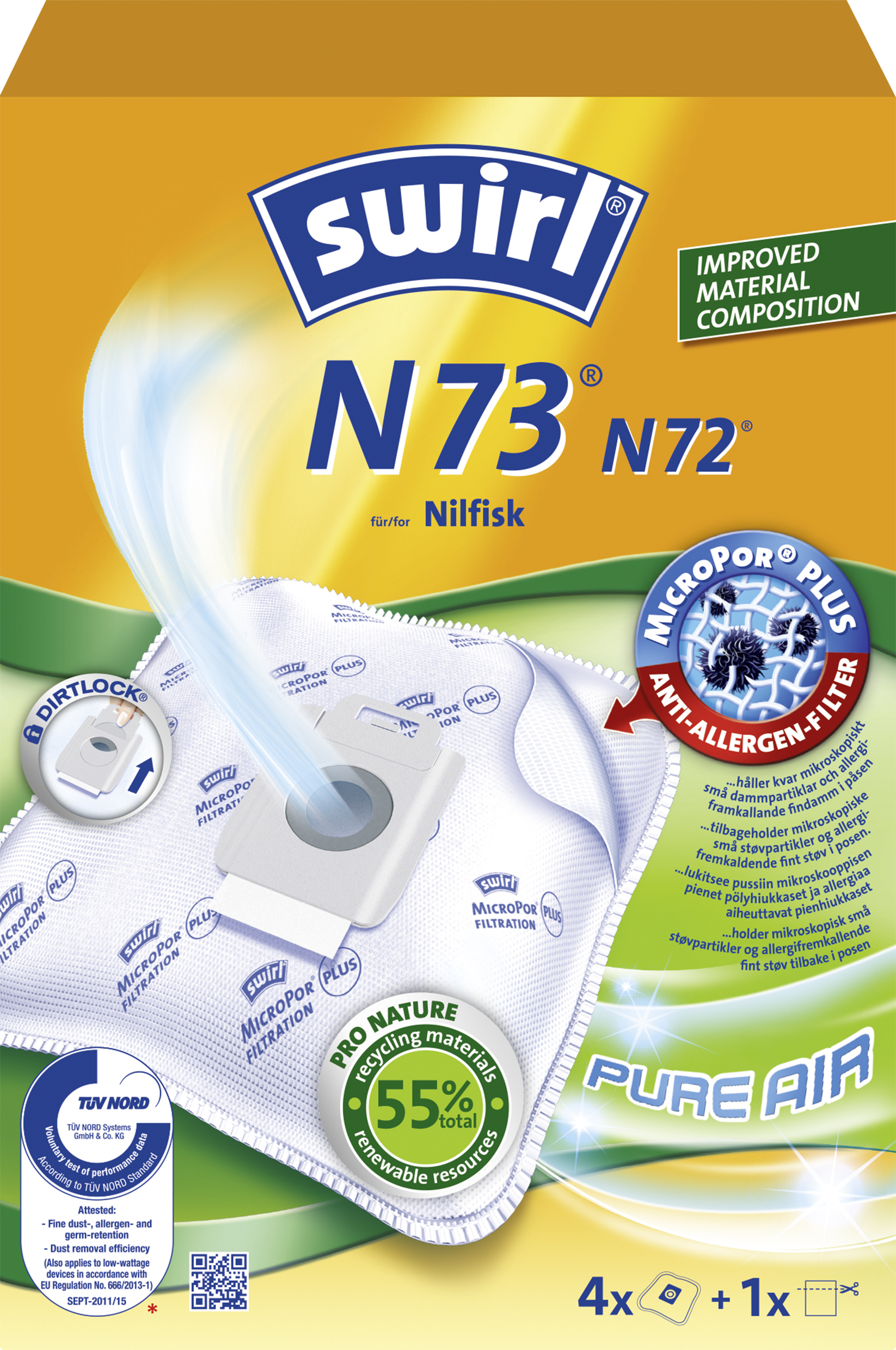 Swirl støvsugerposer N73 – for Nilfisk