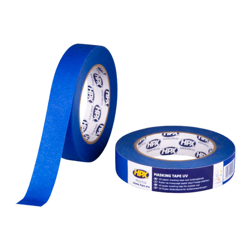 HPX afdækningstape, UV-bestandig, blå, 25 mm x 50 m