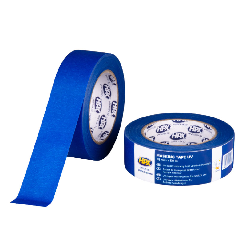 HPX afdækningstape, UV-bestandig, blå, 38 mm x 50 m