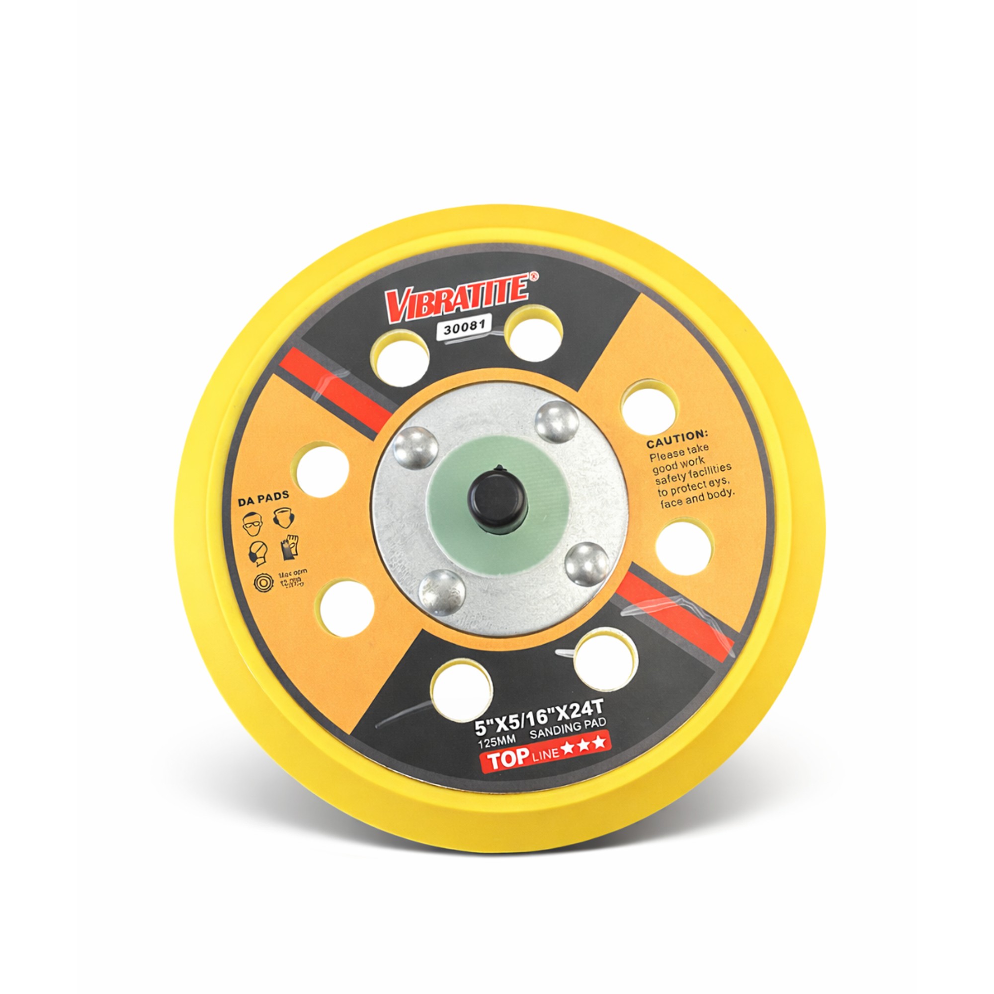 125mm Bagskive til alle luftdrevne excentersliber - 48 huller