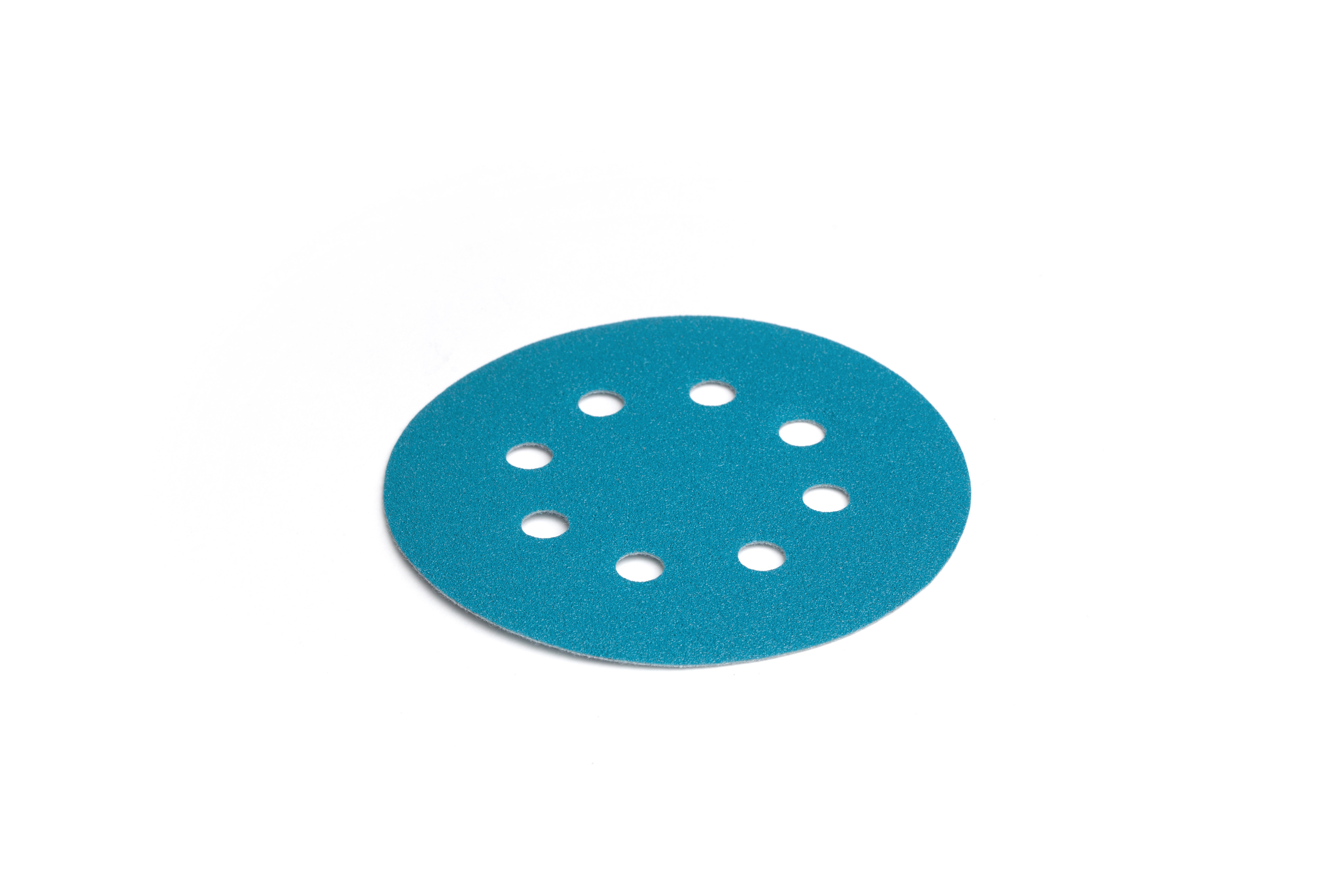 Carls.nu, 125mm sliberondeller til excentersliber med 8 huller og velcro - 100 stk Korn P2000 Billede af Carls.nu, 125mm sliberondeller til excentersliber med 8 huller og velcro - 100 stk Korn P2000